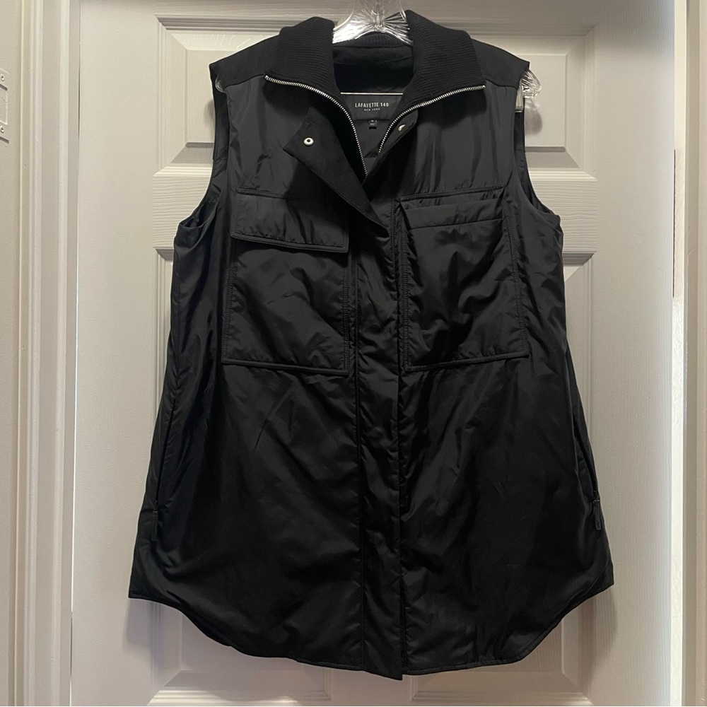 Lafayette 148 New York Vest Wool Polyester Classic Filled Vest Size M